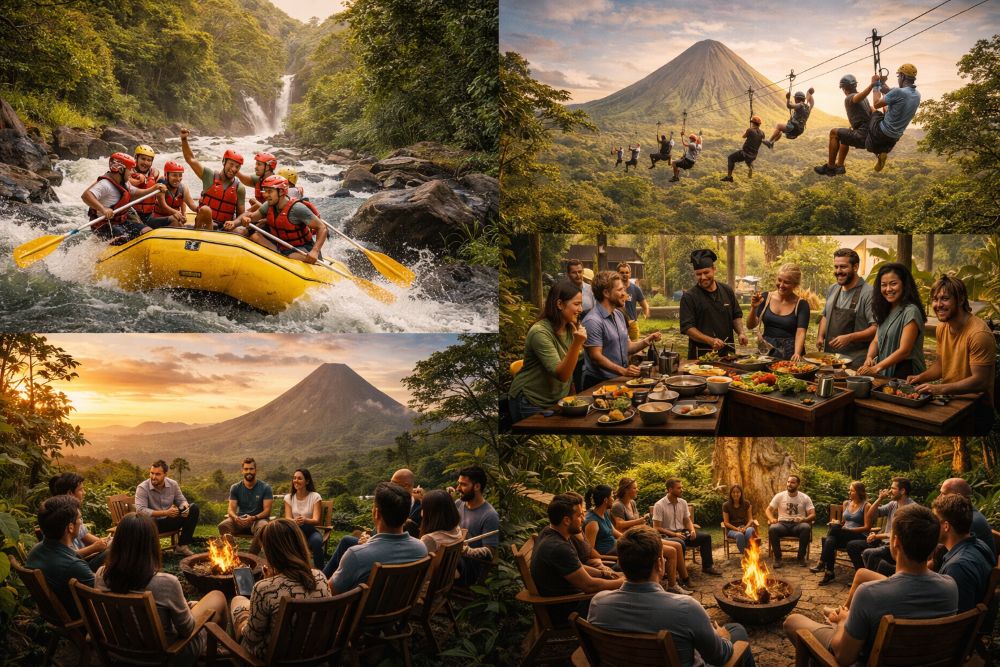 Outdoor activities in the wilderness - AI Image.